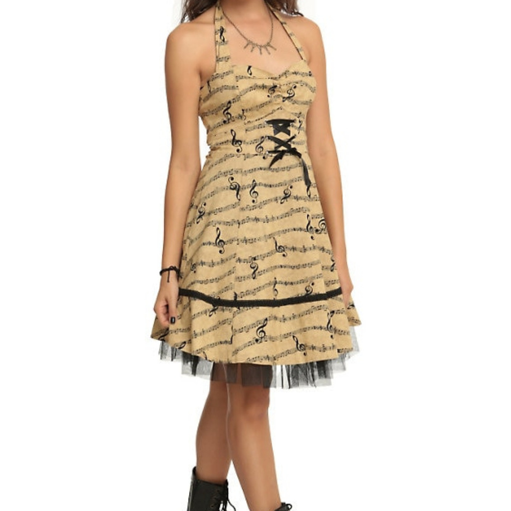Hot Topic Music Note Dress
